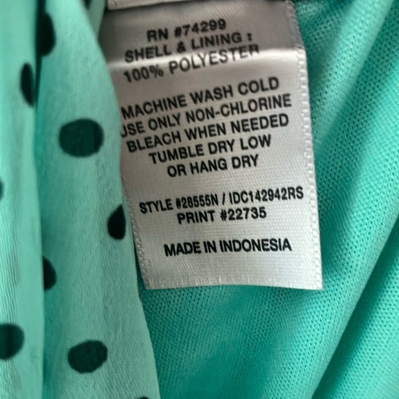 Small Womens breezy Sweet Storm Aqua turquoise dress - Picture 3 of 16